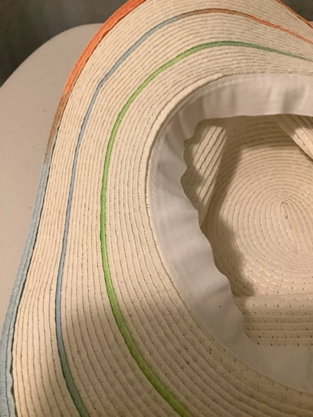 Magid Hats 100% Paper Straw Wide Brim Floppy Sun Hat GUC One Size